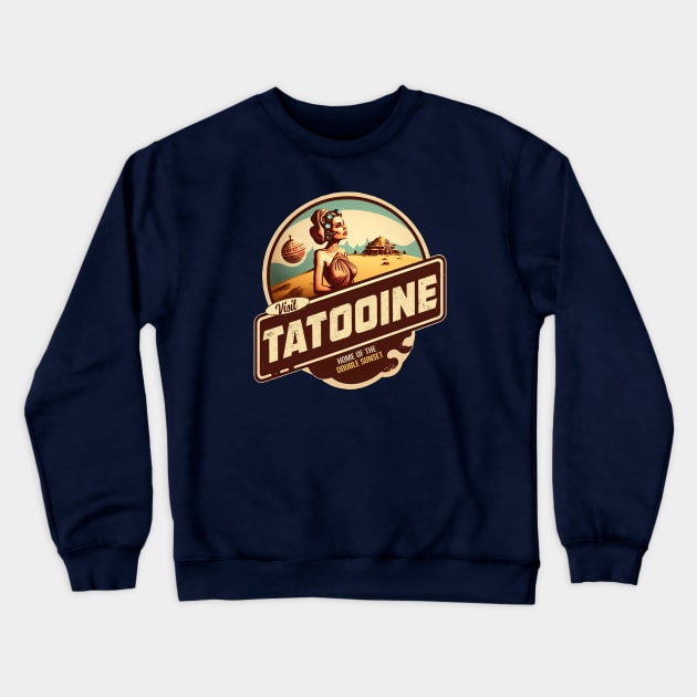 Visit Tatooine Crewneck Sweatshirt by NineBlack